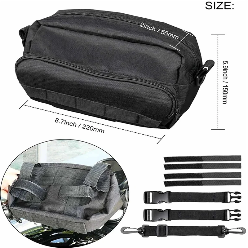 Motorcycle Gear Backpack - กระเป๋าเก็บของด้านหน้ามอเตอร์ไซค์กระเป๋าบาร์มอเตอร์ไซด์กระเป๋าอเนกประสงค์สำหรับยามาฮ่า MT01 FZ 07 MT07 FZ