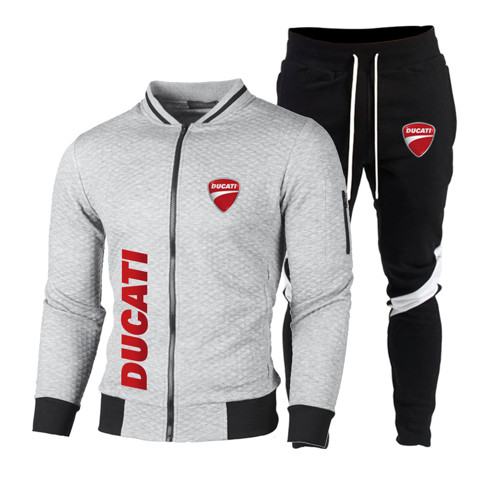 ชุดแจ็คเก็ตเบสบอล + กางเกงกีฬา - Motorcycle Gear Mens บทวิจารณ์และราคา